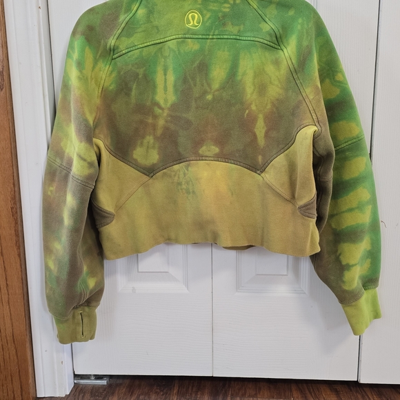 lululemon athletica Green & Brown Tie-Dye Half-Zip Pullover - Picture 2 of 2